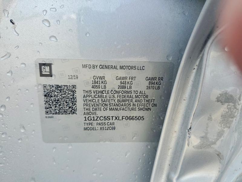 Aukcja sprzedaży 2020 Chevrolet Malibu, vin: 1G1ZC5STXLF066505, numer aukcji: 61534636