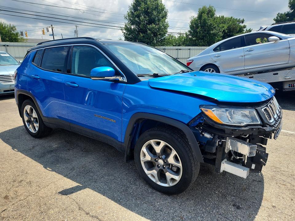 2018 Jeep Compass მანქანა იყიდება აუქციონზე, vin: 3C4NJDCB8JT397985, აუქციონის ნომერი: 61230016