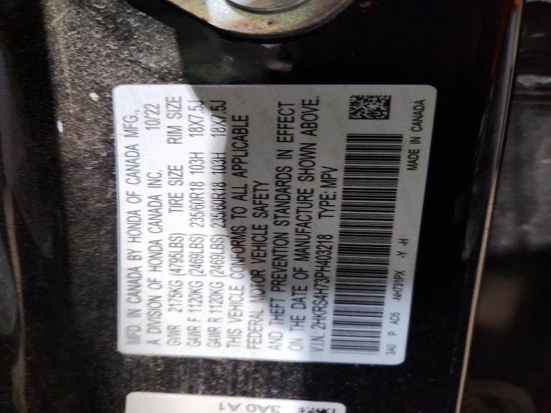 Aukcja sprzedaży 2023 Honda Cr-v, vin: 2HKRS4H73PH403218, numer aukcji: 60761066