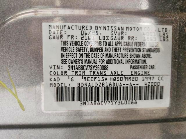 Aukcja sprzedaży 2025 Nissan Sentra, vin: 3N1AB8CV7SY360088, numer aukcji: 62883956