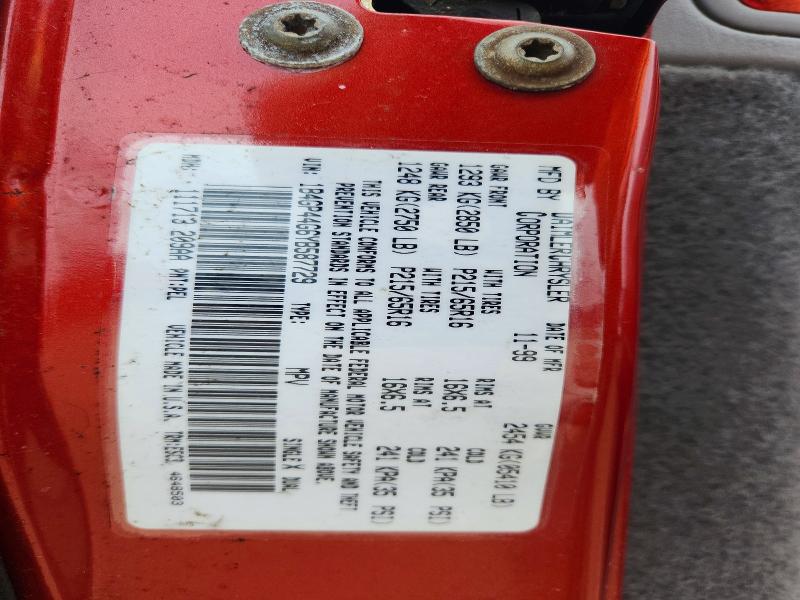 62678056 :رقم المزاد ، 1B4GP44G6YB587729 vin ، 2000 Dodge Grand Caravan مزاد بيع