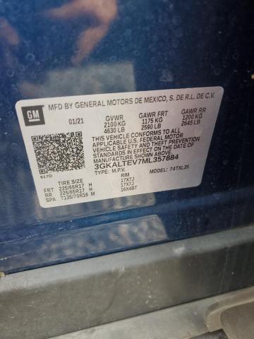 61358016 :رقم المزاد ، 3GKALTEV7ML357884 vin ، 2021 Gmc Terrain مزاد بيع