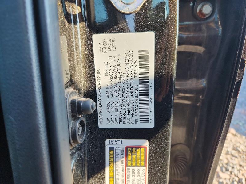 Продажа на аукционе авто 2018 Honda Cr-v, vin: 5J6RW2H96JL010613, номер лота: 61038886