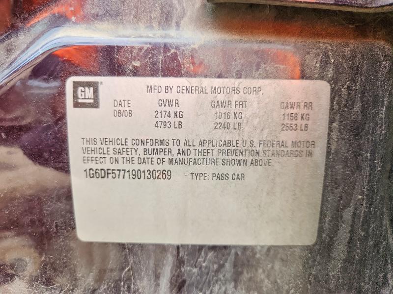 Продажа на аукционе авто 2009 Cadillac Cts, vin: 1G6DF577190130269, номер лота: 59670846