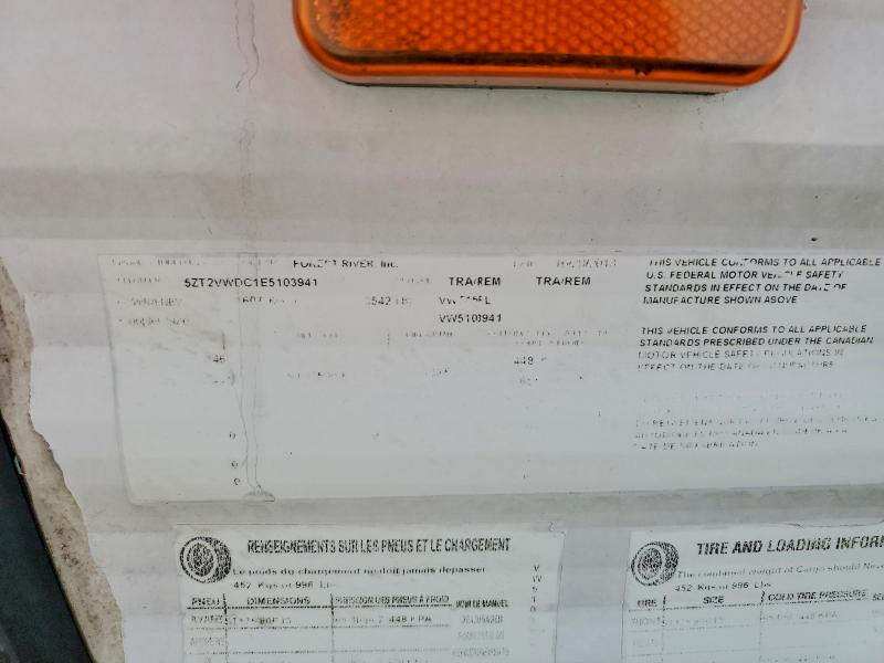 2014 Forest River Viking მანქანა იყიდება აუქციონზე, vin: 5ZT2VWDC1E5103941, აუქციონის ნომერი: 60443186
