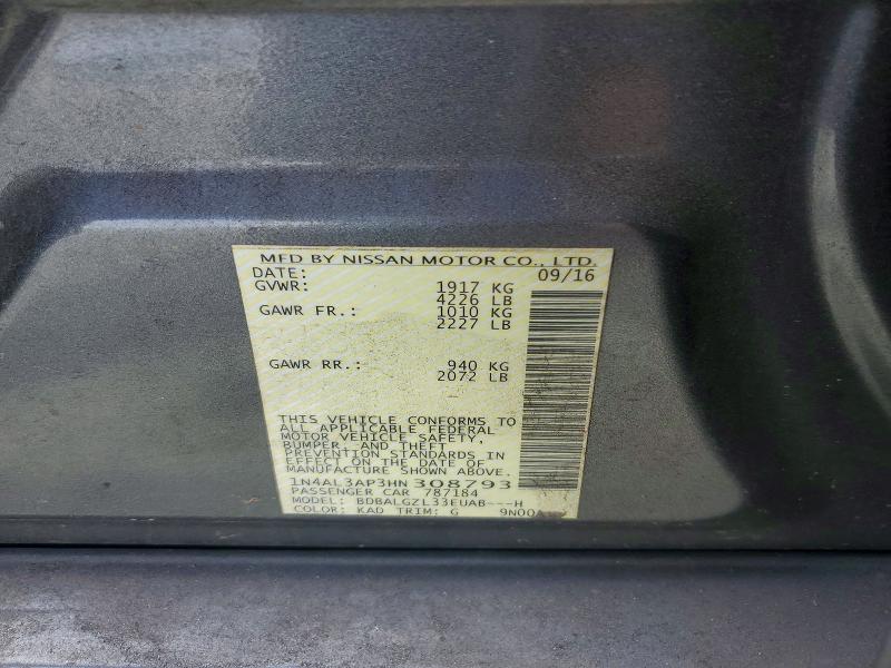 Aukcja sprzedaży 2017 Nissan Altima, vin: 1N4AL3AP3HN308793, numer aukcji: 62312006