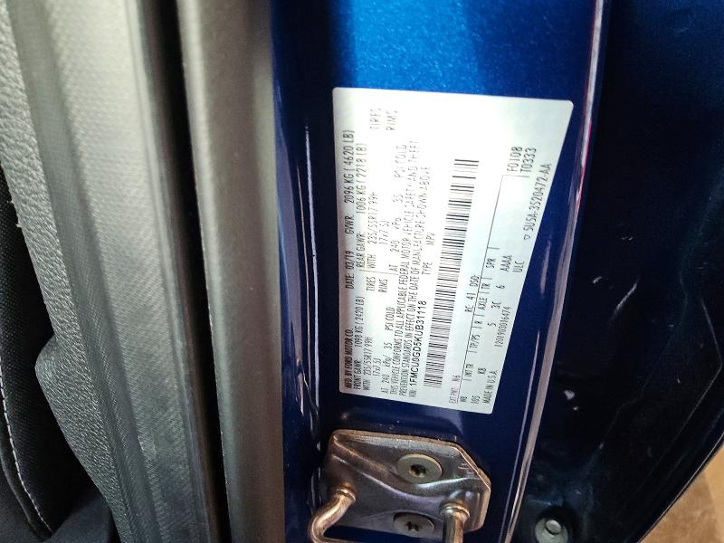 62992606 :رقم المزاد ، 1FMCU0GD5KUB31118 vin ، 2019 Ford Escape مزاد بيع