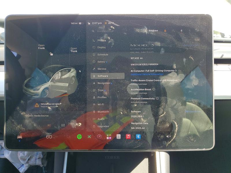 62946646 :رقم المزاد ، 5YJ3E1EB2LF669004 vin ، 2020 Tesla Model 3 مزاد بيع