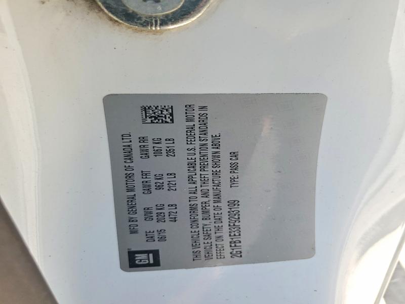 Продаж на аукціоні авто 2015 Chevrolet Camaro, vin: 2G1FB1E33F9293199, номер лоту: 60787316