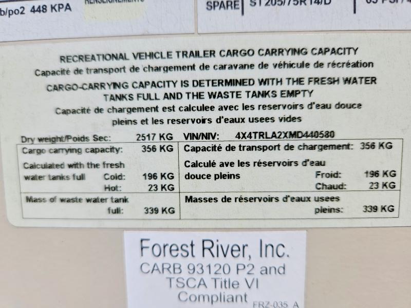 Продаж на аукціоні авто 2021 Forest River Mini Lite, vin: 4X4TRLA2XMD440580, номер лоту: 61185206