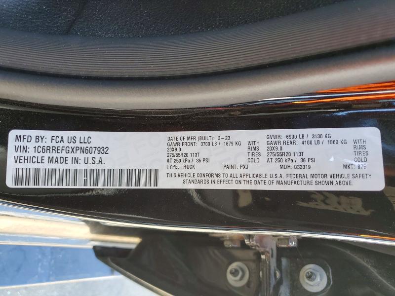 Продаж на аукціоні авто 2023 Ram 1500, vin: 1C6RREFGXPN607932, номер лоту: 60472736