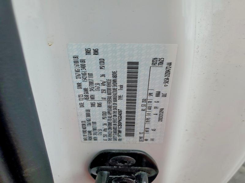 2023 Ford F150 მანქანა იყიდება აუქციონზე, vin: 1FTMF1CB0PKG04097, აუქციონის ნომერი: 62688566