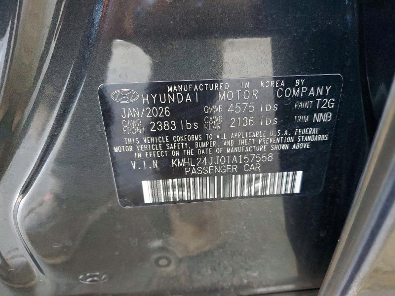 Aukcja sprzedaży 2026 Hyundai Sonata Hybrid, vin: KMHL24JJ0TA157558, numer aukcji: 60704066