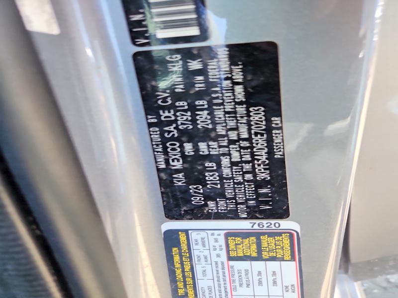 62679166 :رقم المزاد ، 3KPF54AD6RE702803 vin ، 2024 Kia Forte مزاد بيع