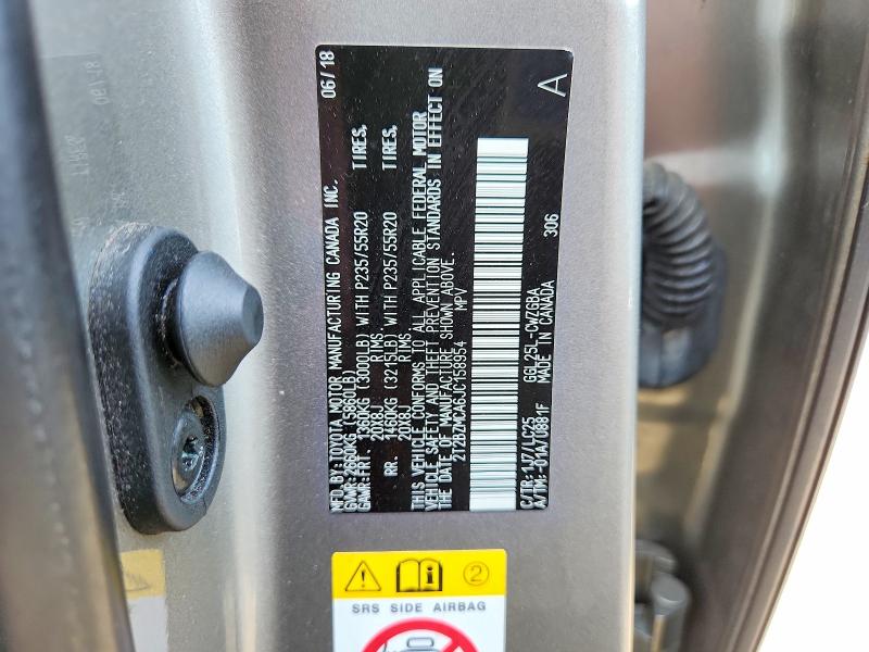 Продажа на аукционе авто 2018 Lexus Rx 350, vin: 2T2BZMCA6JC158954, номер лота: 59714986