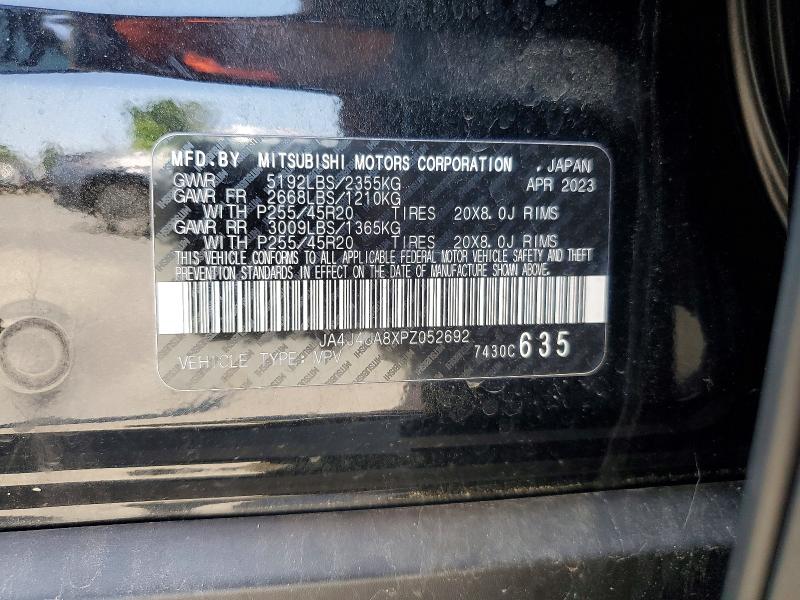 Aukcja sprzedaży 2023 Mitsubishi Outlander, vin: JA4J4UA8XPZ052692, numer aukcji: 60378396