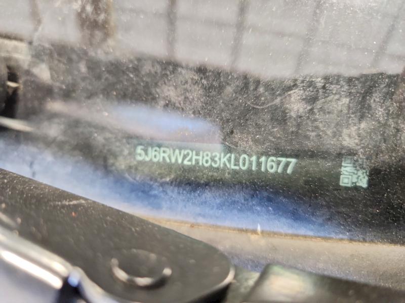 2019 Honda Cr-v მანქანა იყიდება აუქციონზე, vin: 5J6RW2H83KL011677, აუქციონის ნომერი: 59725636