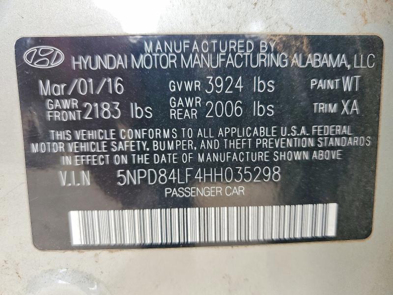 Продажа на аукционе авто 2017 Hyundai Elantra, vin: 5NPD84LF4HH035298, номер лота: 60713786
