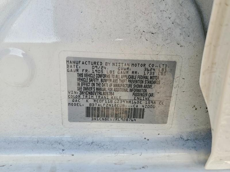 Продаж на аукціоні авто 2024 Nissan Versa, vin: 3N1CN8EV7RL928764, номер лоту: 61577536