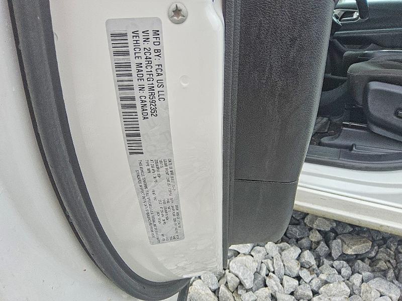 Auction sale of the 2021 Chrysler Pacifica, vin: 2C4RC1FG1MR592352, lot number: 62262346