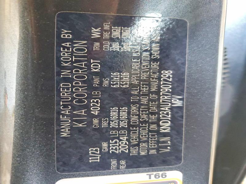 59701346 :رقم المزاد ، KNDJ23AU7R7907298 vin ، 2024 Kia Soul مزاد بيع