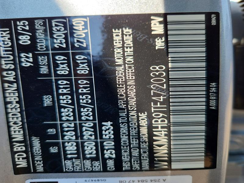 Продаж на аукціоні авто 2026 Mercedes-benz Glc, vin: W1NKM4HB9TF472038, номер лоту: 61004996