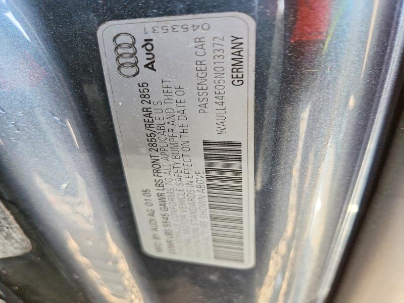 Aukcja sprzedaży 2005 Audi A8, vin: WAULL44E05N013372, numer aukcji: 58746306