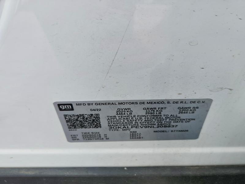 Продаж на аукціоні авто 2022 Gmc Terrain, vin: 3GKALPEV9NL208837, номер лоту: 61390976