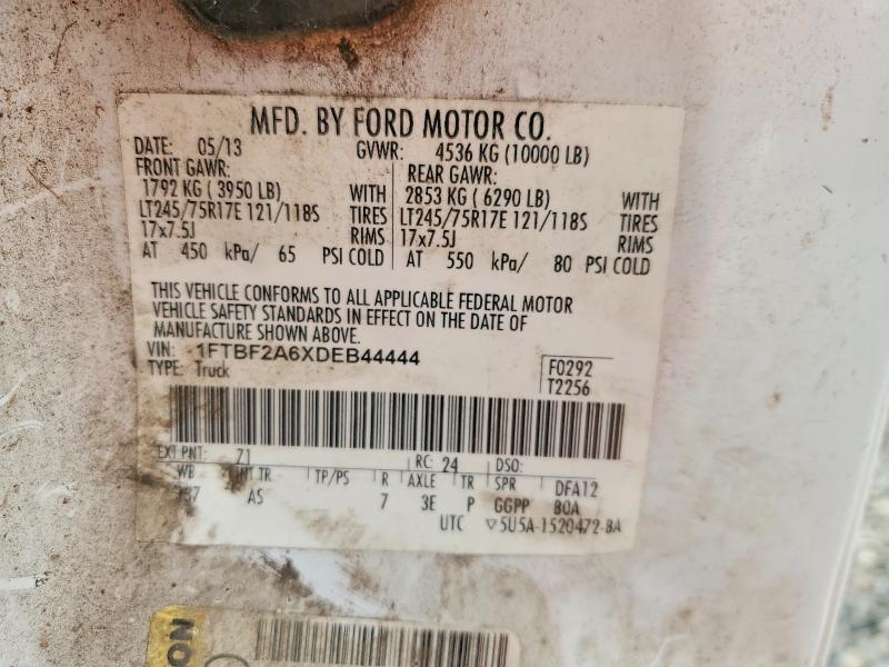 Aukcja sprzedaży 2013 Ford F250, vin: 1FTBF2A6XDEB44444, numer aukcji: 62984046