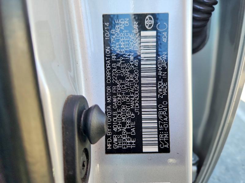 Продаж на аукціоні авто 2015 Toyota Prius, vin: JTDKN3DU2F0420148, номер лоту: 62324256