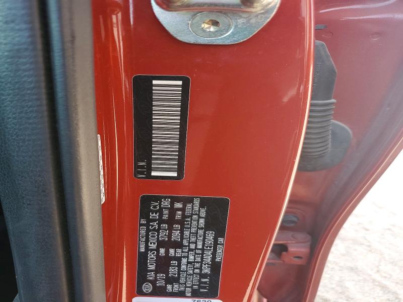 62839346 :رقم المزاد ، 3KPF34AD4LE190469 vin ، 2020 Kia Forte مزاد بيع