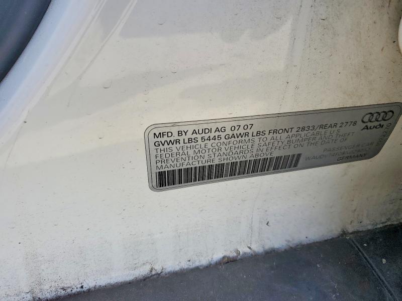 Aukcja sprzedaży 2008 Audi A6, vin: WAUDV74F08N029052, numer aukcji: 61490446