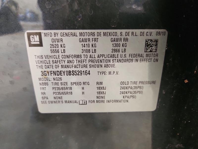 Aukcja sprzedaży 2011 Cadillac Srx, vin: 3GYFNDEY0BS529164, numer aukcji: 60869096