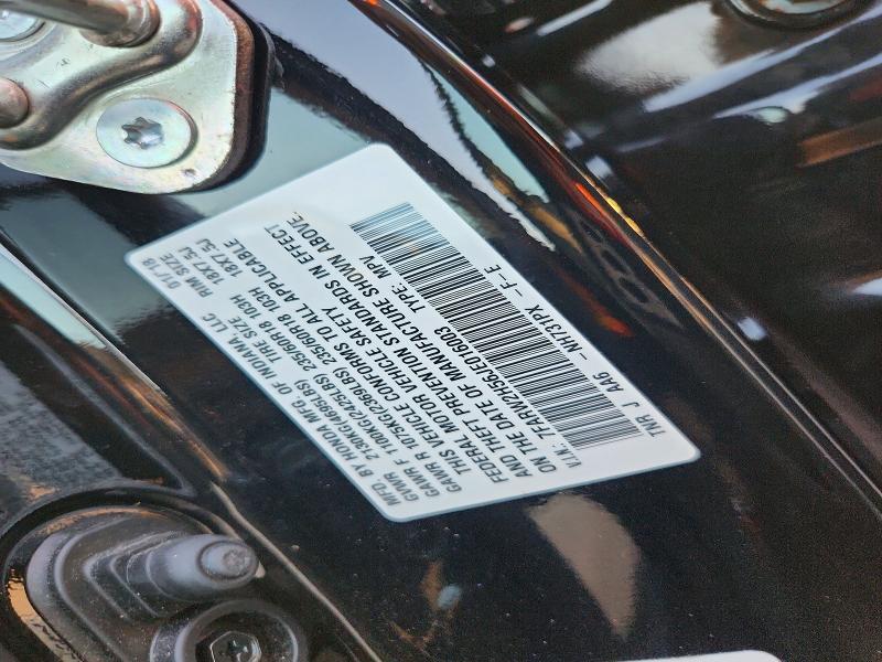 61052676 :رقم المزاد ، 7FARW2H56JE016003 vin ، 2018 Honda Cr-v مزاد بيع