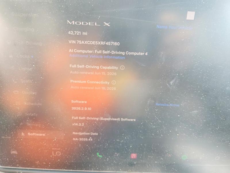 Aukcja sprzedaży 2024 Tesla Model X, vin: 7SAXCDE5XRF457160, numer aukcji: 55750396