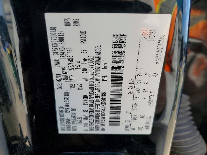 Aukcja sprzedaży 2018 Ford F150, vin: 1FTEW1EG4JKD50186, numer aukcji: 61770666
