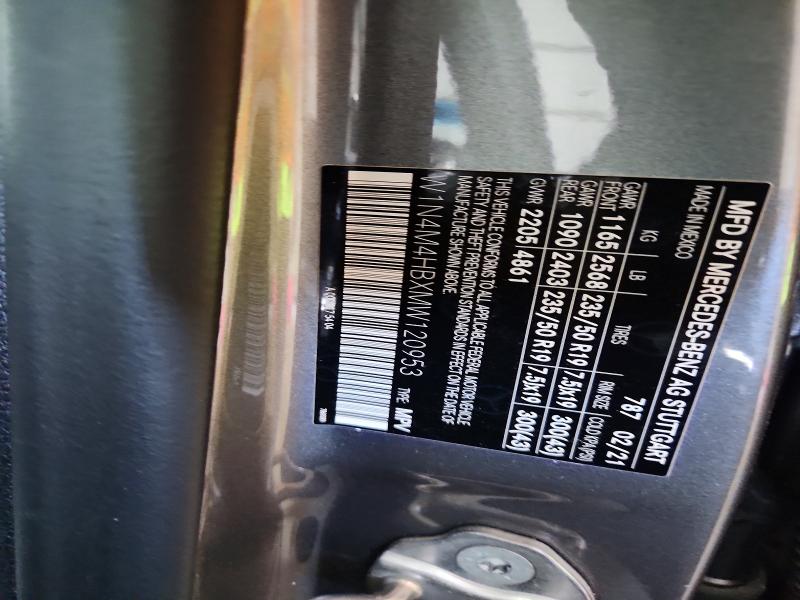 Aukcja sprzedaży 2021 Mercedes-benz Glb, vin: W1N4M4HBXMW120953, numer aukcji: 60059476