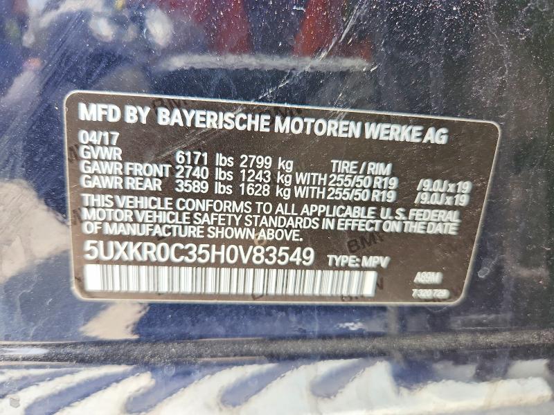 Продажа на аукционе авто 2017 Bmw X5, vin: 5UXKR0C35H0V83549, номер лота: 57217906