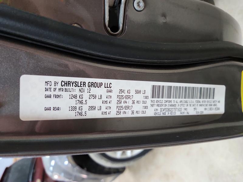 58780386 :رقم المزاد ، 3C4PDDBG2DT571633 vin ، 2013 Dodge Journey مزاد بيع