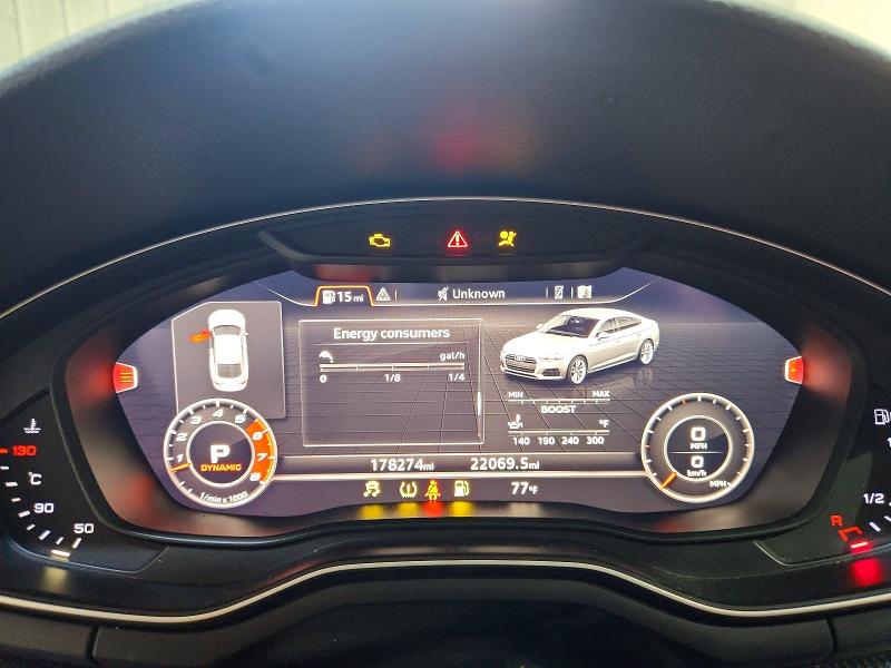 2018 Audi S5 მანქანა იყიდება აუქციონზე, vin: WAUC4CF57JA023497, აუქციონის ნომერი: 60300726