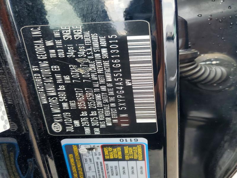 Продаж на аукціоні авто 2020 Kia Sorento, vin: 5XYPG4A55LG613015, номер лоту: 60060726