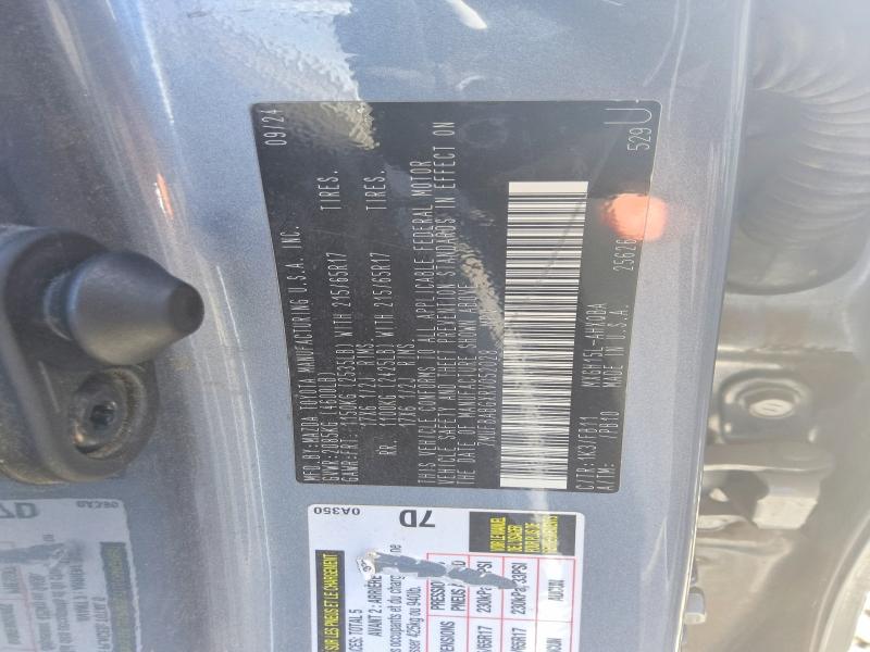 60162166 :رقم المزاد ، 7MUFBABGXRV052028 vin ، 2024 Toyota Corolla Cross Hybrid مزاد بيع