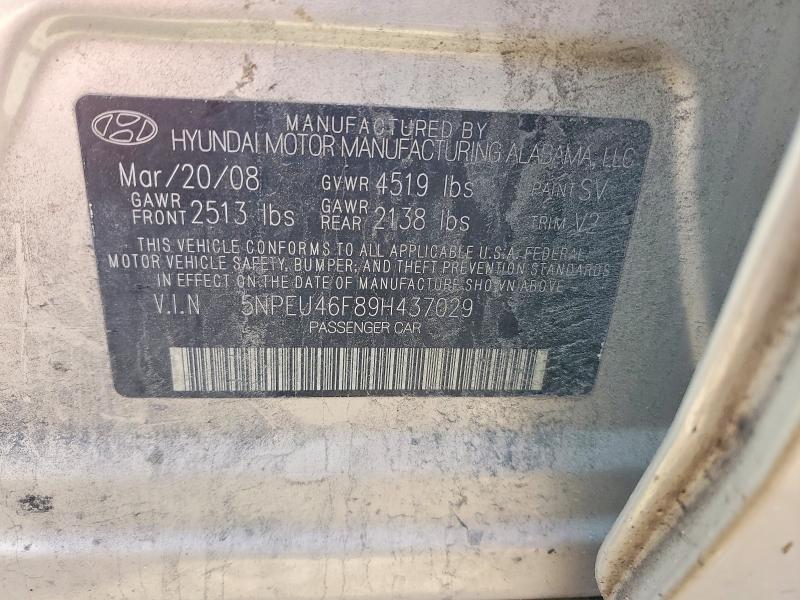 Продаж на аукціоні авто 2009 Hyundai Sonata, vin: 5NPEU46F89H437029, номер лоту: 57068356