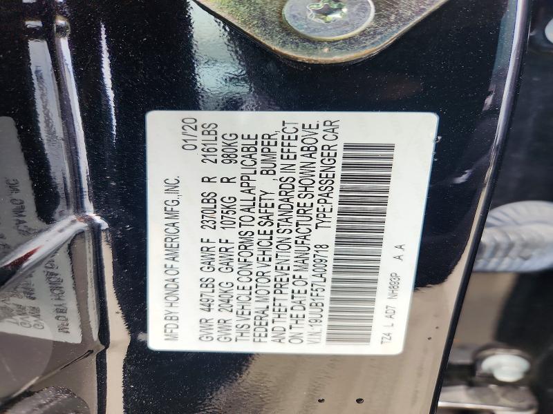62451356 :رقم المزاد ، 19UUB1F57LA009718 vin ، 2020 Acura Tlx مزاد بيع