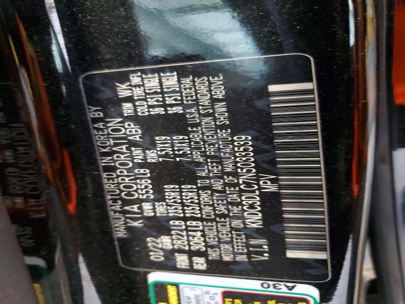 Aukcja sprzedaży 2022 Kia Ev6, vin: KNDC3DLC7N5033539, numer aukcji: 63168496