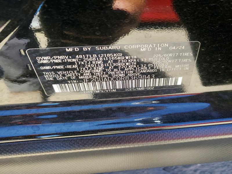 Продажа на аукционе авто 2024 Subaru Crosstrek, vin: JF2GUADC0R8369843, номер лота: 60006096