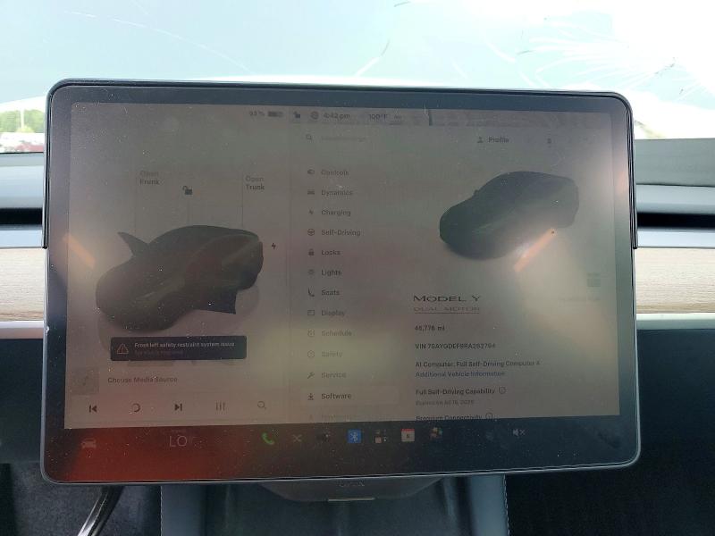 Продажа на аукционе авто 2024 Tesla Model Y, vin: 7SAYGDEF9RA262794, номер лота: 60819896