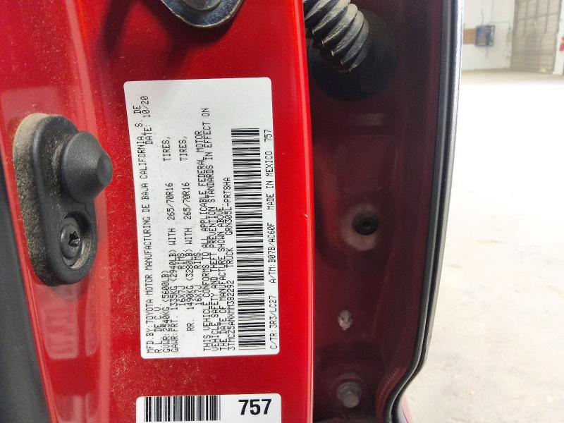 62981666 :رقم المزاد ، 3TMCZ5ANXMM382292 vin ، 2021 Toyota Tacoma مزاد بيع