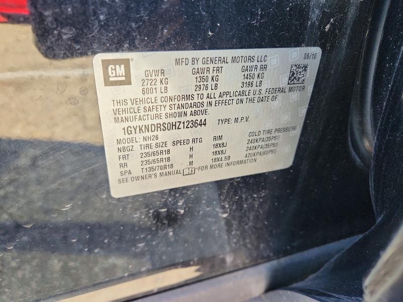 Продаж на аукціоні авто 2017 Cadillac Xt5, vin: 1GYKNDRS0HZ123644, номер лоту: 61978226