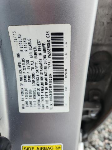 Aukcja sprzedaży 2015 Honda Accord, vin: 1HGCR2F36FA192304, numer aukcji: 59717686